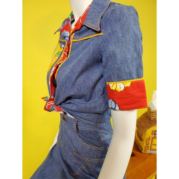 SOLD Vtg 70s skirt set - Picture 7 of 16